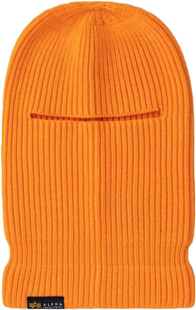 Alpha Industries Mens Beanie Hat Label Balaclava Hat