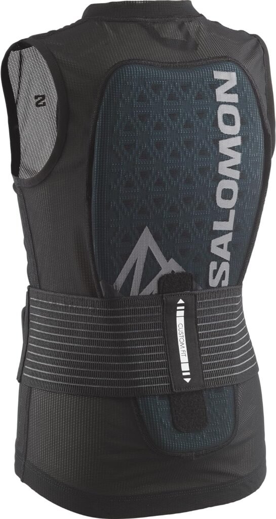 Salomon Flexcell Pro Vest Ski Snowboarden MTN Kinder Rückenschutz, Anpassbarer Schutz, Atmungsaktivität und Einfache Anpassung