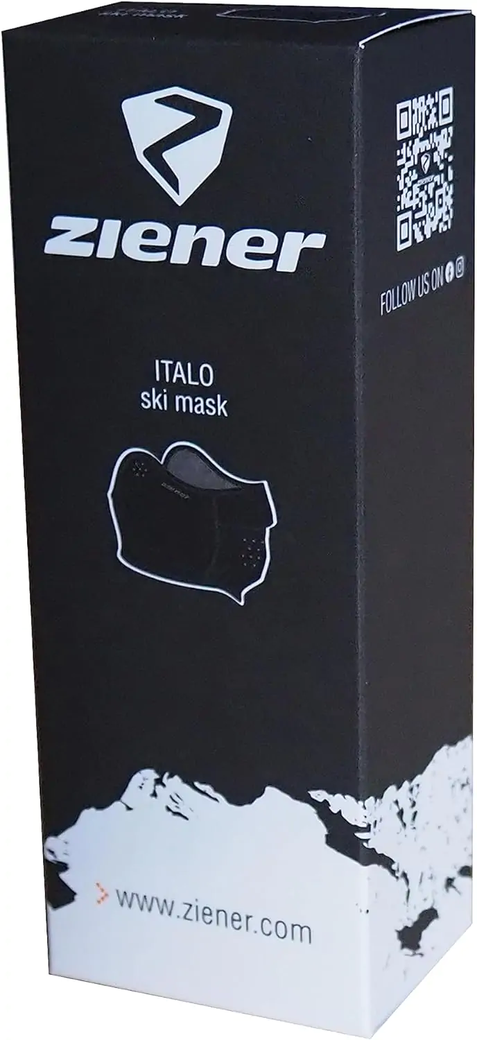 Ziener italo skihelm gesichtsmaske winddicht elastisch soft shell
