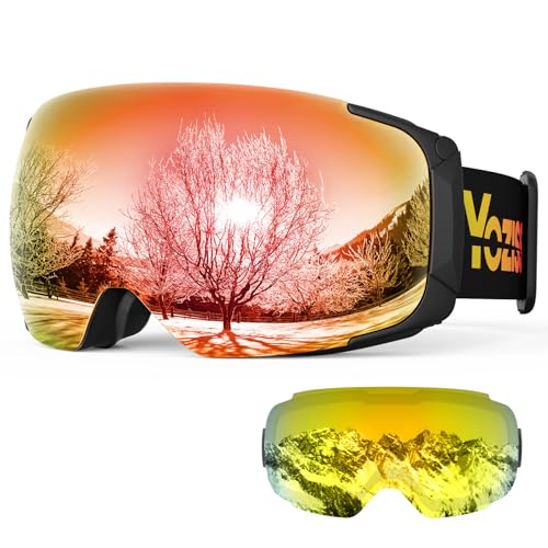 Experience Ultimate Clarity: Ski Goggles with UV400 Protection & Anti-Fog Technology!