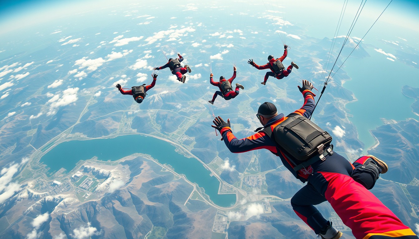 Oplev Verdens Hårdeste Pistsvung fra Luften: Et Eventyr med Red Bull Skydive Team
