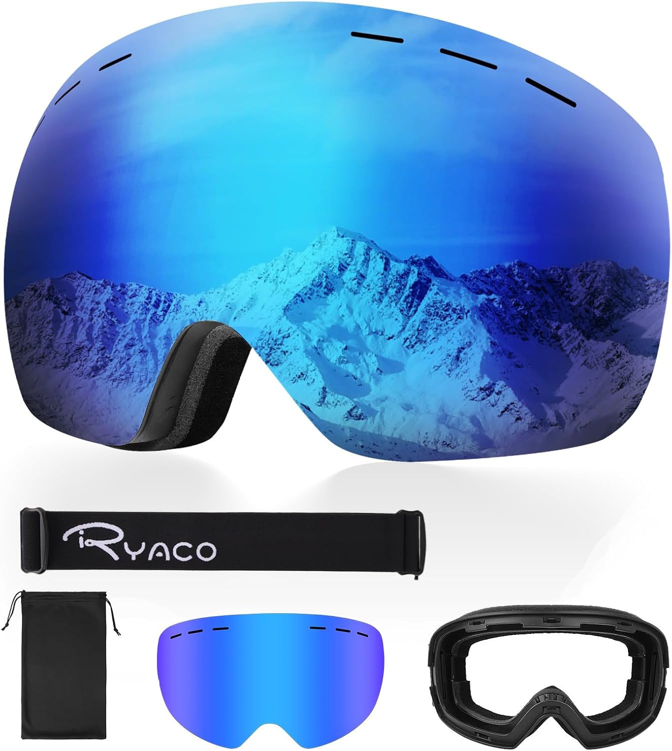 Ryaco Snowboardbrille: Optimal Beskyttelse og Klar Vision til Skisport!