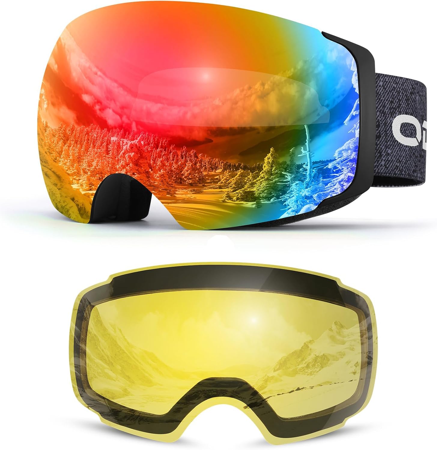 Se klarere på pisterne: Odoland Skibrille med Magnetisk Glas og UV-Beskyttelse